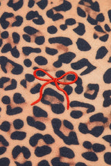 Khaki Allover Leopard Pullover and Pants Outfit