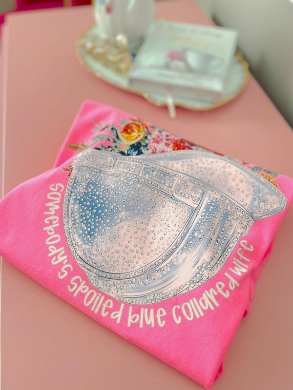 Somebody’s spoiled blue collar wife tee