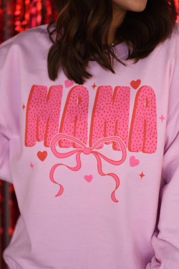 Sweet Mama bow sweatshirt
