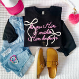 Know Him & make Him known (sweatshirt or tee) youth too