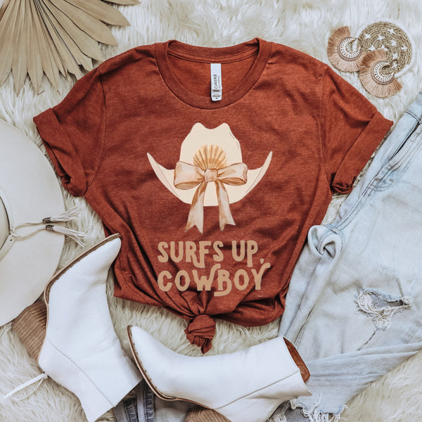 Surfs up Cowboy tee