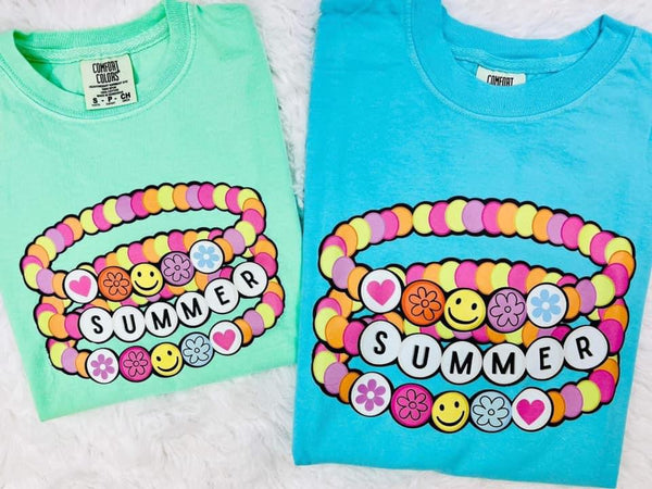 Summer friendship bracelet tee