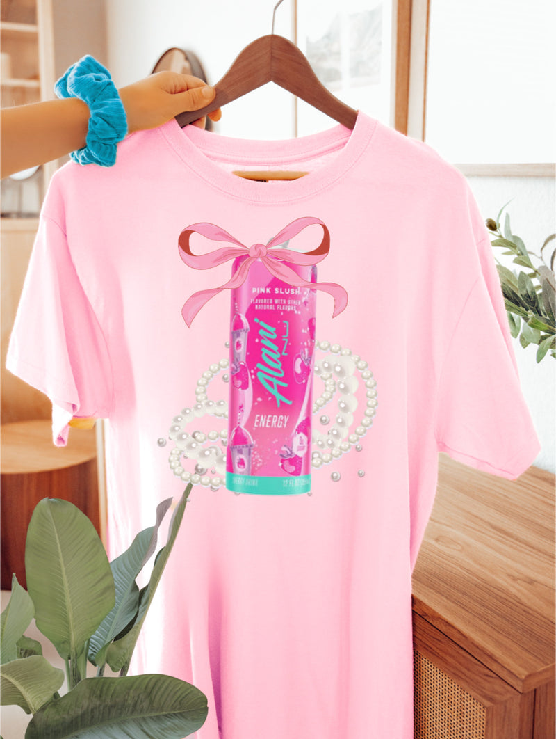 Girly chic drinks tee (multiple options)