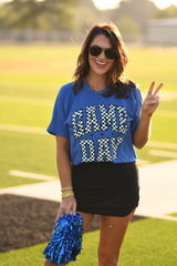 Checker Gameday Tee (multi color options)