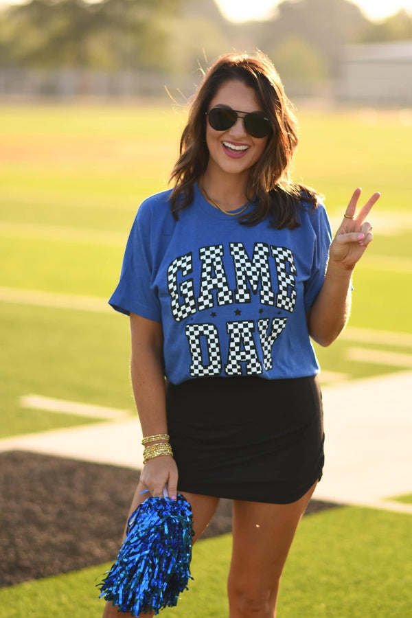 Checker Gameday Tee (multi color options)