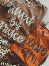 Saved by Grace, espresso tee
