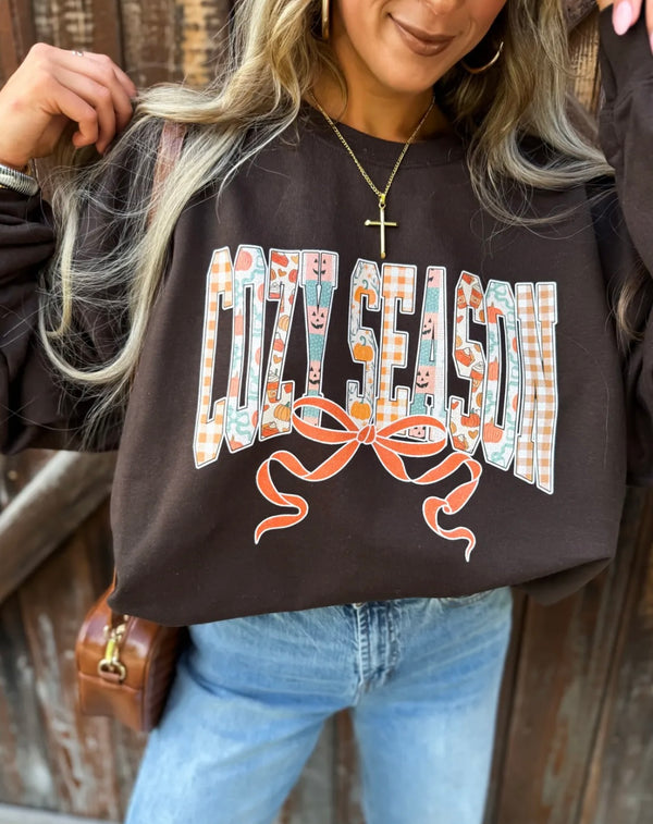 Cozy season chocolate sweatshirt
