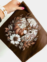 Camo Frame Deer chocolate tee