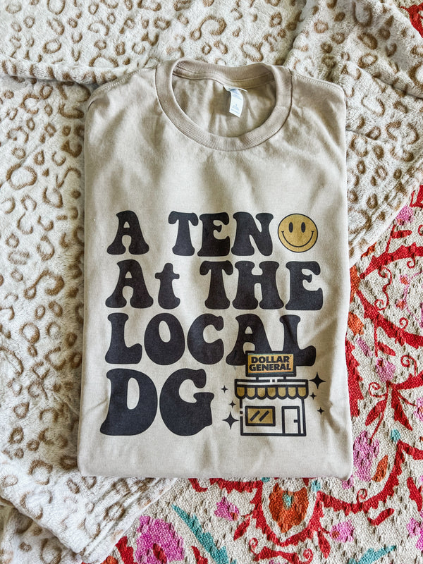At 10 at the local DG