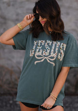 Emerald Camo Jesus tee