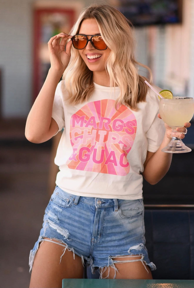 Margs , chips and Guac tee