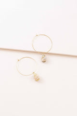 Ocean Calls Hoop Earrings - 14K