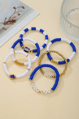 Dark Blue GAME DAY Beaded Bracelet Set