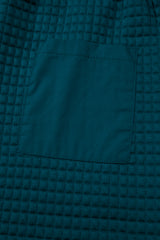 Skobeloff Checkered Texture Hooded Top and Loose Pants Set