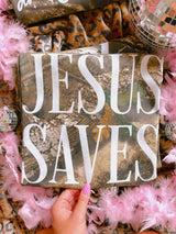 Jesus saves camo tee