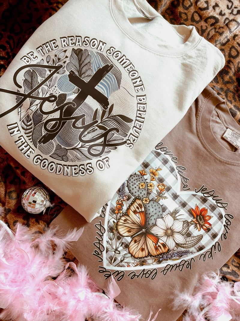 Love like Jesus comfort colors tee