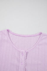 Orchid Petal Delicate Texture Cropped Cami Shorts and Cardigan 3pcs Lounge Set