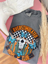 Overstimulated moms club - western tee