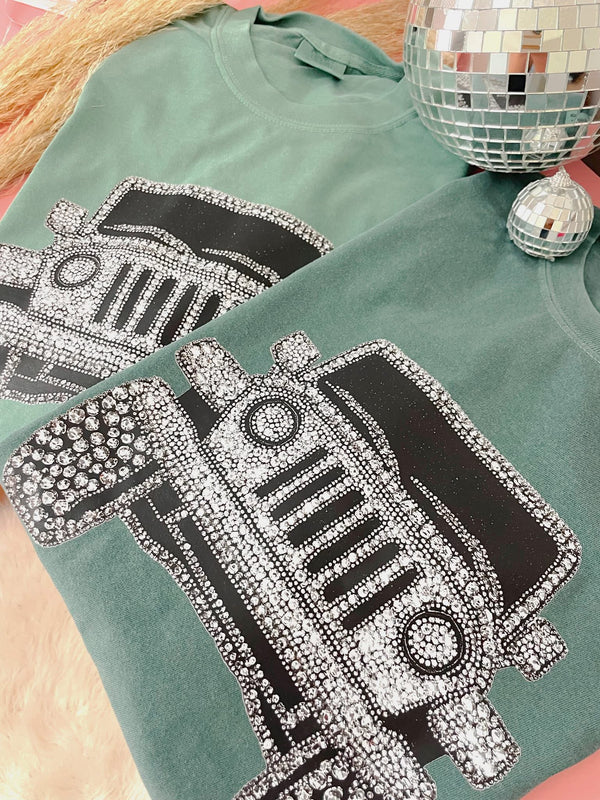 Rhinestone jeep tee