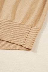 Black High Neck Puff Sleeve Sweater Pleated Mini Skirt 2pcs Knitted Outfit