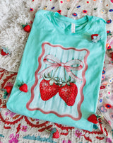 Cute Strawberry mint tee