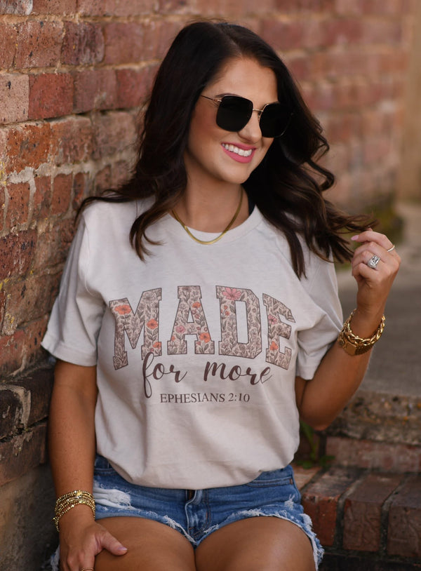 Made for more Silver tee