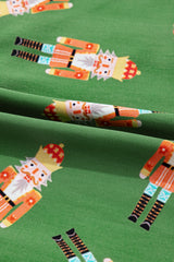 Green Christmas Candy Contrast Trim Bow Knot Silky 2pcs Pajama Set