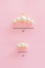 Pearl Hair Claw Clip Set - 2PK