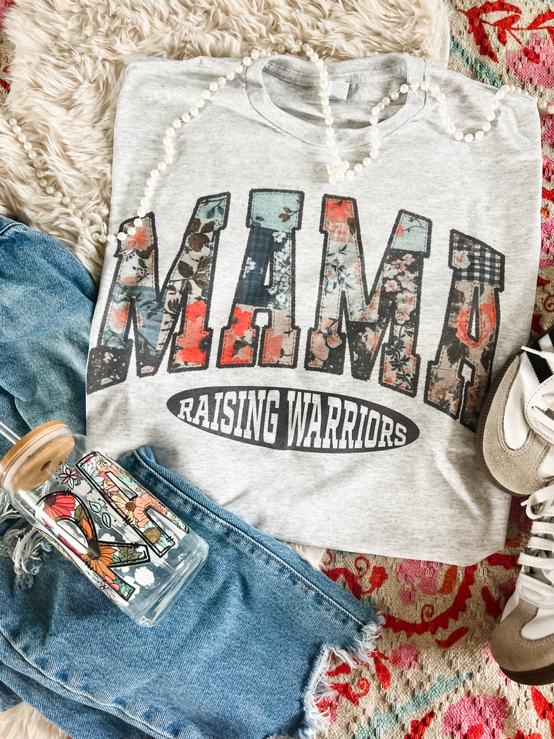 Mama raising warriors tee
