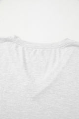 Grass Green Solid Color V Neck Long Sleeve Stretchy Top