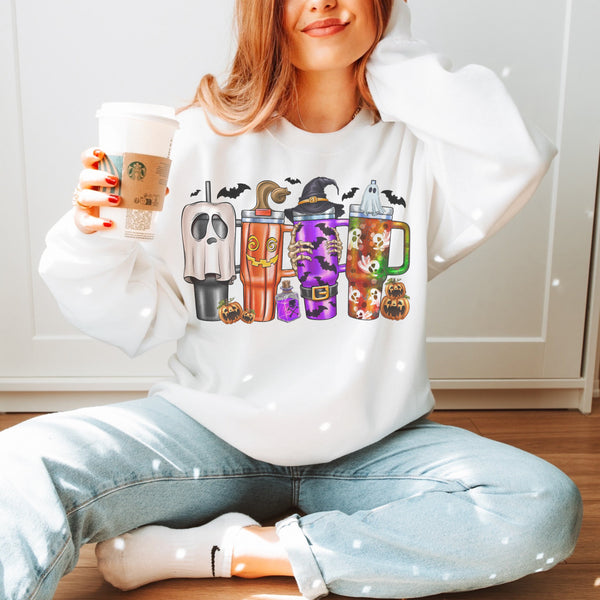 Spooky Halloween Tumbler cups sweatshirt