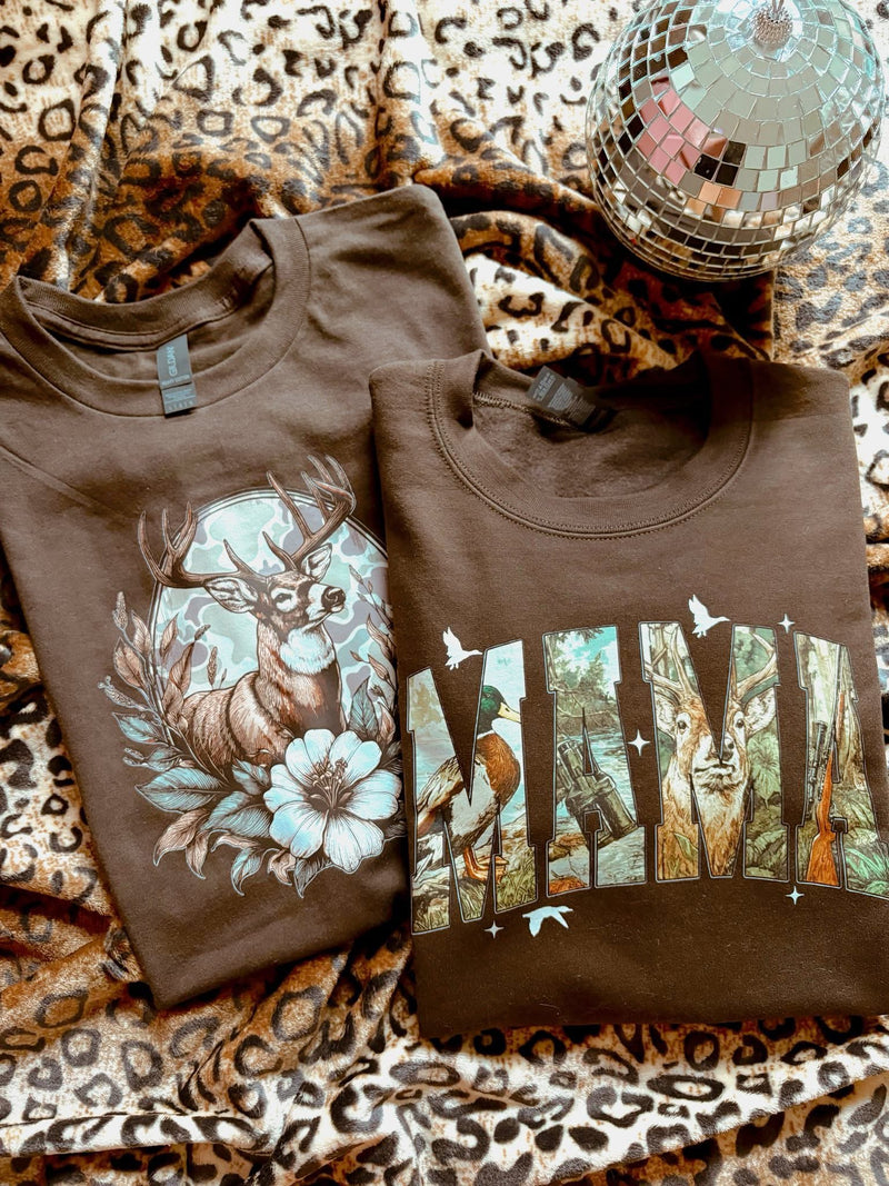 MAMA Hunting letters tee