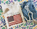 Land of the free because of the brave tee