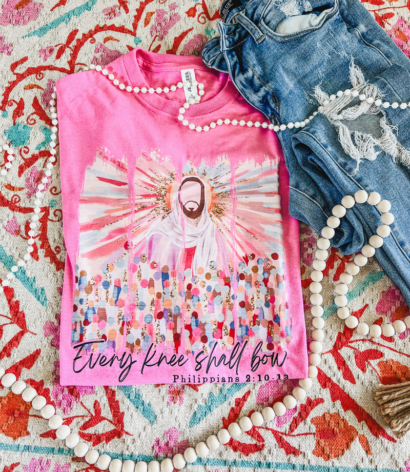 Every knee shall bow tee