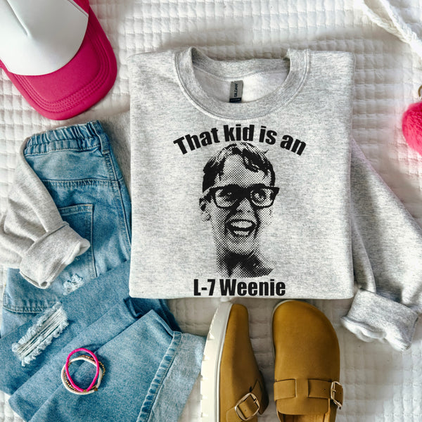 That kid is an L-7 weenie