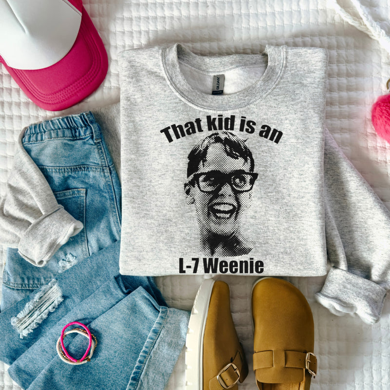 That kid is an L-7 weenie