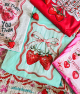 Cute Strawberry mint tee