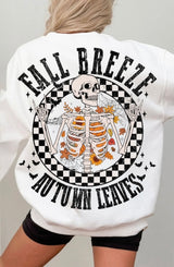 Fall Breeze / Happy front/Back sweatshirt