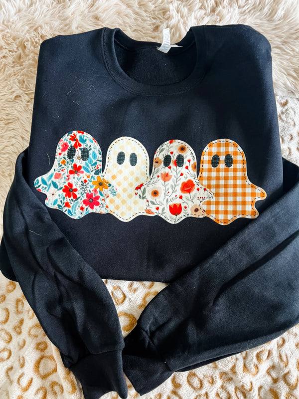 4 Cute Ghosts Sweatshirt (adult & youth)