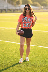 Checker Gameday Tee (multi color options)