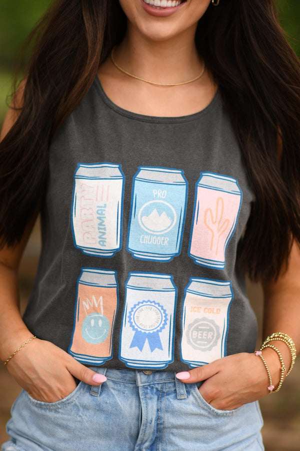 Cute Beer Cans Pepper tank