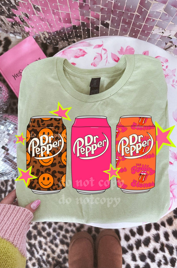 Neon Dr Pepper tee