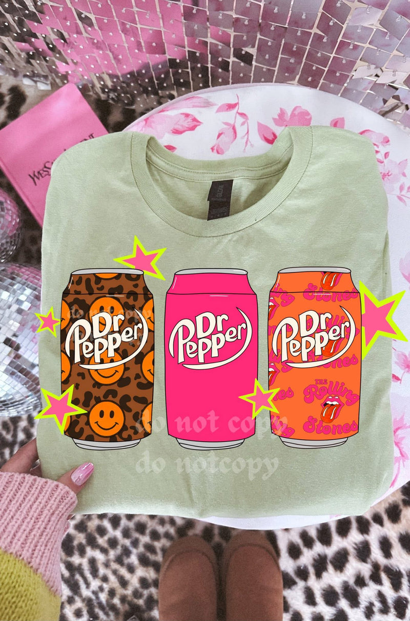 Neon Dr Pepper tee