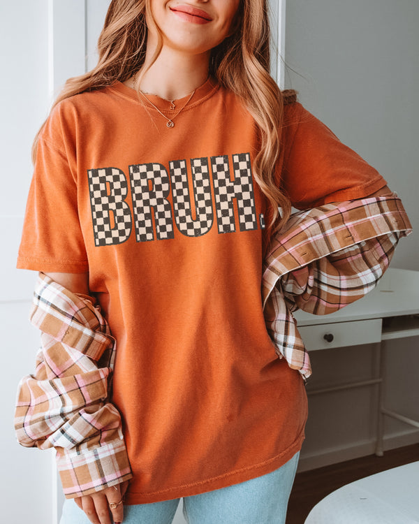 BRUH Checker tee