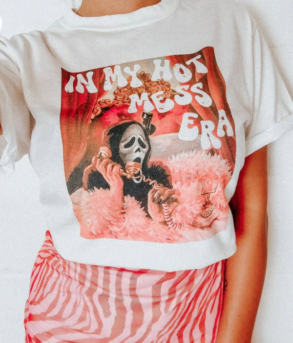 In my hot mess era scream tee