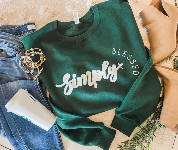 Simply blessed forest sweatshirt