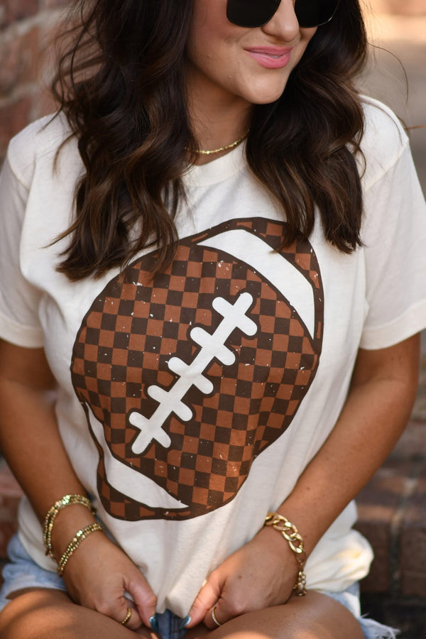 Checker Football tee