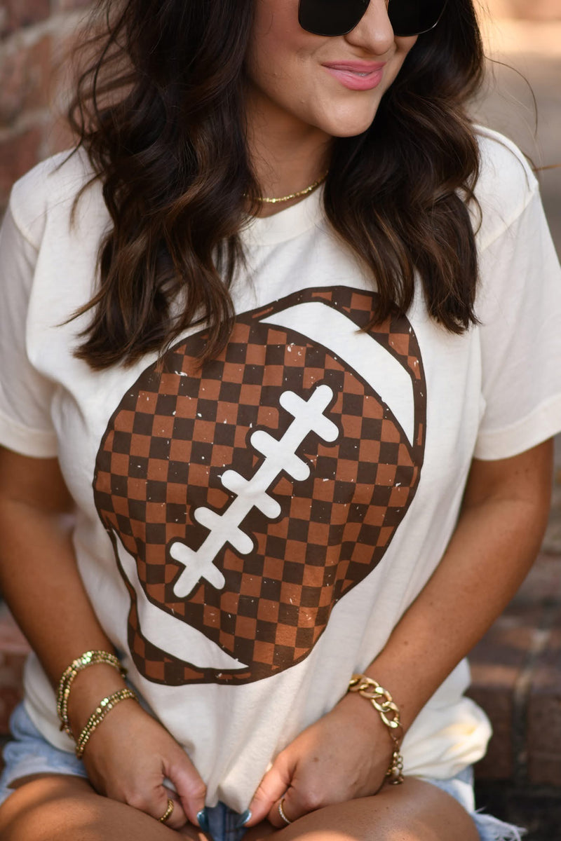 Checker Football tee