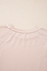 Jet Stream Corded Lantern Sleeve Pullover and Ruffle Mini Skirt Set