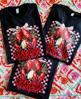 Crawfish season black tee